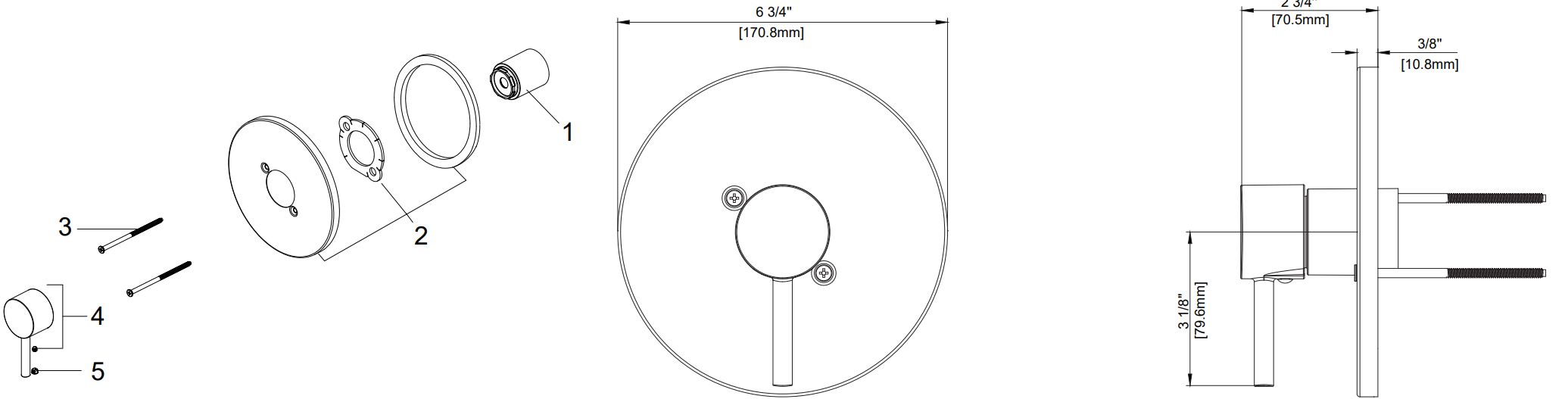 Single Control Valve Only Trim, Job Pack Specifications Images